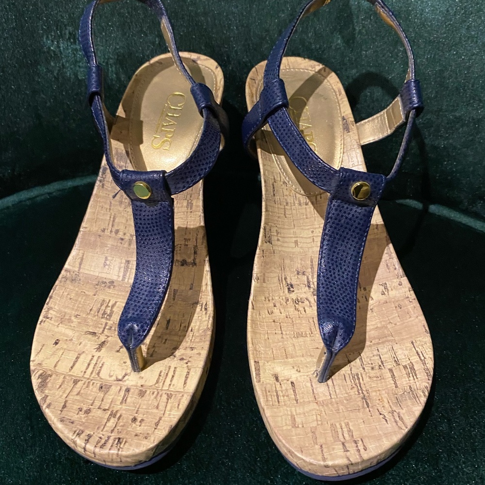 Cute navy blue sandals